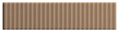 Настенная плитка 41zero42 4100603 Biscuit Strip Terra 5x20 коричневая матовая 3D узор / полосы