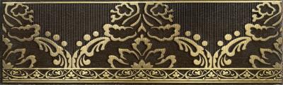 Бордюр настенный Катар 1502-0576 7,5х25 коричневый