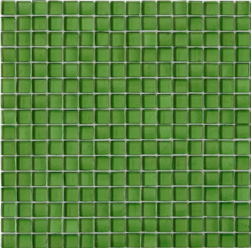 Мозаика Rose Mosaic SJ24 Galaxy 32.7x32.7 зеленая глянцевая, чип 15x15 квадратный