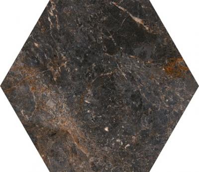 Керамогранит Mijares Kenia hex 22.5x25.9 коричневый матовый под камень
