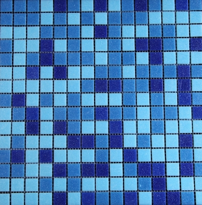 Мозаика Imagine!lab ML42002S 32.7x32.7 голубая / синяя глянцевая под авантюрин