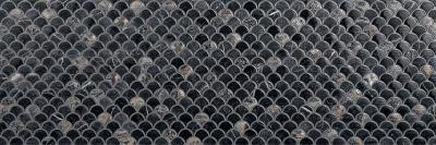 Настенная плитка Emigres Mos Lucia Negro 30x90 черная глянцевая под мозаику