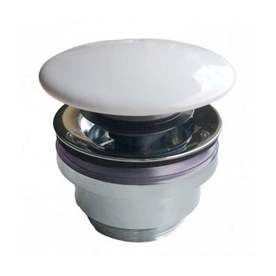 Донный клапан с керамической крышкой Kerama Marazzi DRR.1/WHT белый глянцевый