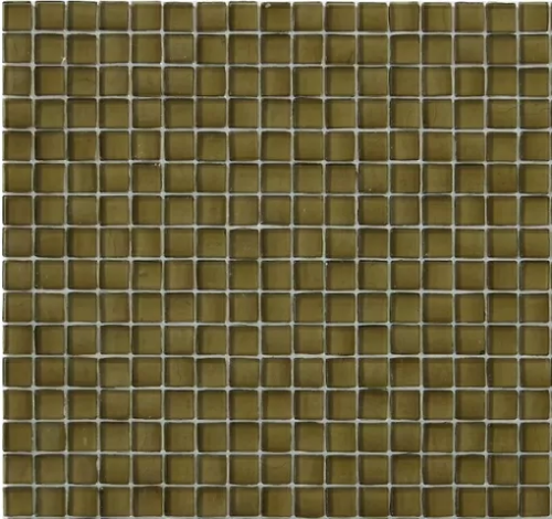 Мозаика Rose Mosaic SJ08 Casablanca / Galaxy 31.8x31.8 коричневая глянцевая, чип 10x10 квадратный