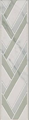 Бордюр Kerama Marazzi AD\A461\SG9321 Алькала 30x7 серый глянцевый с орнаментом