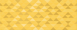 Декоративная плитка Azori 587092002 Декор Vela Ochra Confetti 20.1x50.5 желтая глазурованная глянцевая геометрия