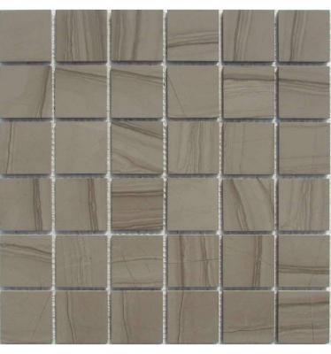 Мозаика FK Marble 30006 Classic Mosaic Athens Grey 48-4P 30.5x30.5 коричневая полированная