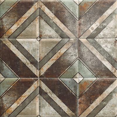 Настенная плитка Mainzu Tin-Tile Diagonal 20x20 коричневая матовая орнамент