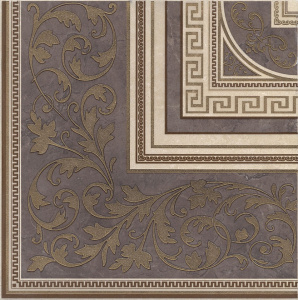 Декор Kerama Marazzi HGD\A111\SG1596L Орсэ 40.2x40.2 коричневый матовый с орнаментом / узоры