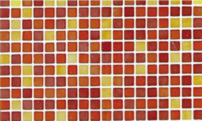Мозаика Ezarri Растяжка Rojo №6 49.5x49.5 красная глянцевая