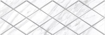 Декоративная плитка Laparet 17-05-01-1193-0 х9999132730 Terma 60x20 белая глазурованная матовая / неполированная под мрамор