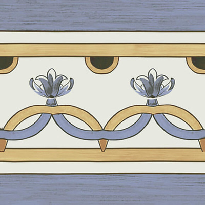 Декор Ribesalbes Ceramica PT02279 Cielo Cielo Cenefa 20x20 микс матовый с орнаментом