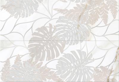 Панно Eletto Ceramica 586482001 Calacatta Fern 48.4x70 белое матовое флористика