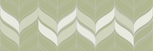 Настенная плитка EM-TILE УТ-00010035 Milagro Lan Olive 20x60 зеленая матовая орнамент