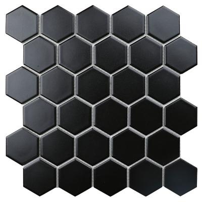 Мозаика Star Mosaic MT83000/IDL4810 / С0002906 Hexagon Small Black Matt 26.5x 27.8 черная матовая моноколор, чип 51x59 мм гексагон