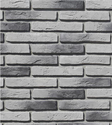 Камень искусственный White Hills 382-80 Остия Брик 29x4.9 серый рельефный / матовый под кирпич