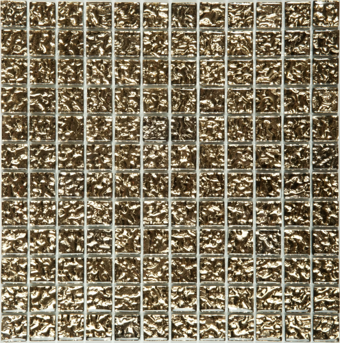 Мозаика NSmosaic S-815 EXCLUSIVE 29.8x29.8 золотая глянцевая, чип 23x23 квадратный
