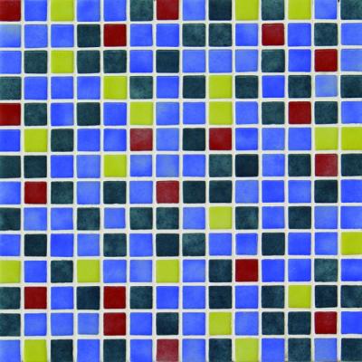 Мозаика Ezarri Mix 25015-Д микс 31.3х49.5 синяя глянцевая