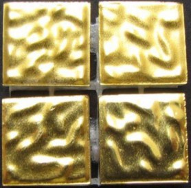 Мозаика ROSE MOSAIC GBS 02G Gold (размер чипа 20x20 мм) 31.8x31.8 золотая полированная под металл