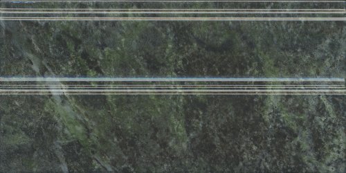 Плинтус Kerama Marazzi FMA031R Серенада обрезной 30x15 зеленый глянцевый под мрамор