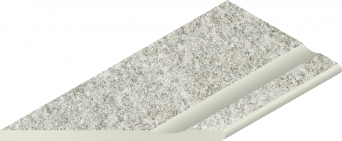 Спецэлемент Italon 620090001051 Нордика Айс Бортик с выемкой левый закругленный / Nordica X2 Ice Bordo Svasato Round Sx 30x60 светло-серый натуральный под камень