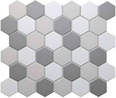 Porcelain Hexagon Mix Grey 51 мозаика керамическая 32.4x28.4