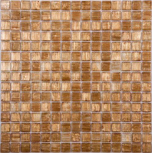 Мозаика NSmosaic SE30 GOLDEN 32.7x32.7 золотая глянцевая авантюрин, чип 20x20 квадратный