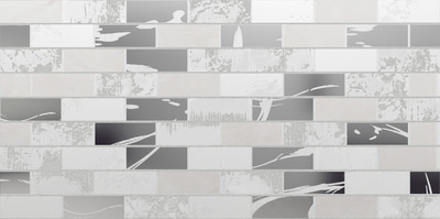 Декор Altacera DW9GLW00 Glent 50x24.9 серый / белый матовый под мозаику