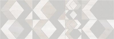 Декоративная плитка Eletto Ceramica 587842006 Gala Ivory Geometry Decor 24.2x70 серая матовая геометрия