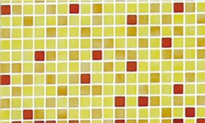 Мозаика Ezarri Растяжка Rojo №2 49.5x49.5 желтая глянцевая