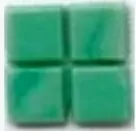 Мозаика Rose Mosaic AJ23+7 Casablanca / Galaxy 31.8x31.8 зеленая глянцевая, чип 10x10 квадратный