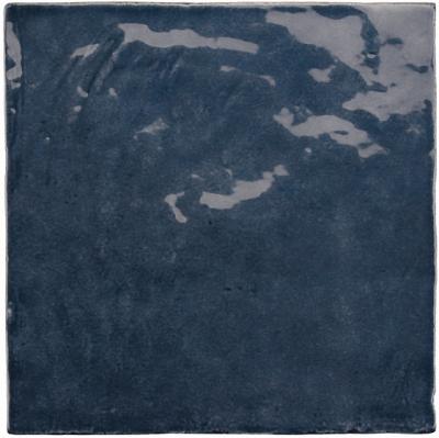 Настенная плитка Equipe 25861 La Riviera 13.2x13.2 синяя глянцевая моноколор