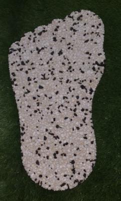 Плитка для декора " Пятка" Мрамор белый глянцевый лак (модель 18/3) 52x30