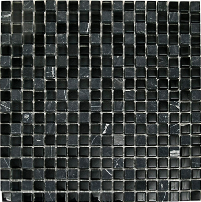 Мозаика Imagine!lab HT500-2 30x30 черная глянцевая под камень