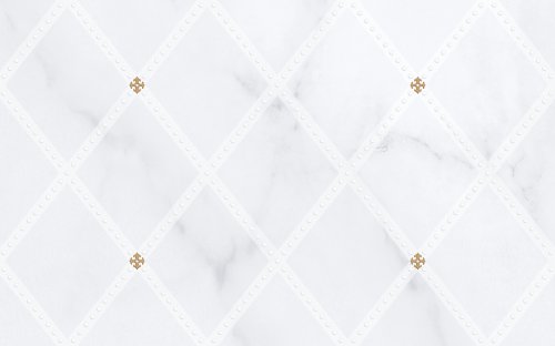 Декор Gracia Ceramica 010300000191 Милана 02 250х400 светло-серый глянцевый под мрамор / орнамент
