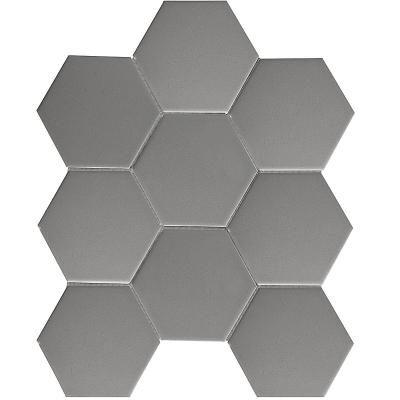 Мозаика Star Mosaic FQ21016 / С0003710 Hexagon Big Grey Matt 25.6х29.5 серая матовая моноколор, чип 95x110 мм гексагон