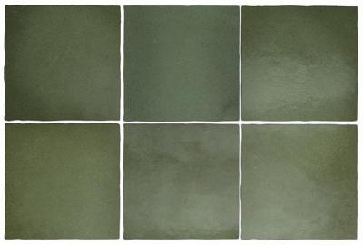 Настенная плитка Equipe 24975 Magma Malachite 13.2x13.2 зеленая матовая моноколор