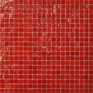 Мозаика Rose Mosaic AJ97 Galaxy 32.7x32.7 красная глянцевая, чип 15x15 квадратный