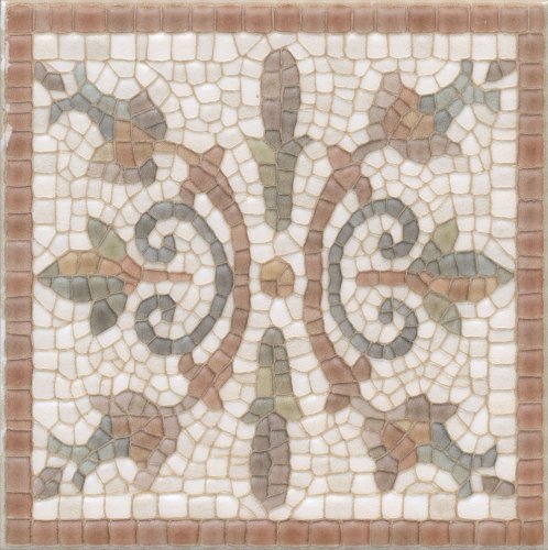 Декор Kerama Marazzi HGD\A98\17000 Виченца Майолика 15х15 бежевый глянцевый под камень / под мозаику