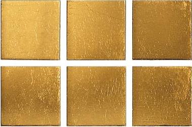 Мозаика ROSE MOSAIC GN01G Gold (размер чипа 10x10 мм) 31.8x31.8 золотая полированная под металл
