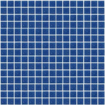 Мозаика ROSE MOSAIC A16 Matrix color 2+ (размер чипа 10x10 мм) 31.8x31.8 синяя глянцевая моноколор