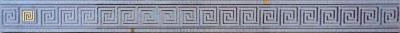Бордюр Laparet х9999110357 Мармара 60x5 серый глазурованный глянцевый / неполированный под мрамор