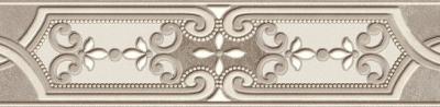 Бордюр Kerama Marazzi VT\A337\3278 Пьяцца 30.2x7 серый матовый с орнаментом