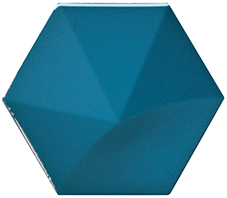 Настенная плитка Equipe 24433 Magical 12.4x10.7 синяя глянцевая 3d узор / моноколор
