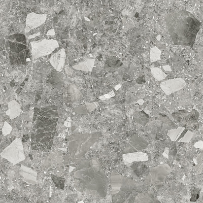 Керамогранит Alma Ceramica GFU04STE70R Steel rock 60x60 серый сахарный под терраццо
