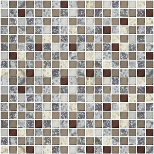 Мозаика Eletto Ceramica 587603001 Terrazzo 30x30 белая глянцевая под камень