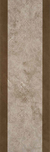 Incanto 572 300x900 Wall Floral Decor Brown Glossy 