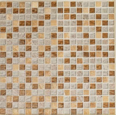 Мозаика Orro mosaic COLONIAL BROWN 30x30 микс коричневая/серая глянцевая, чип 15x15 квадратный