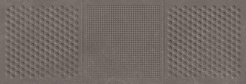 Настенная плитка Argenta 51010 Gravity Lancer Iron 20x60 графит матовая / рельефная под бетон / орнамент