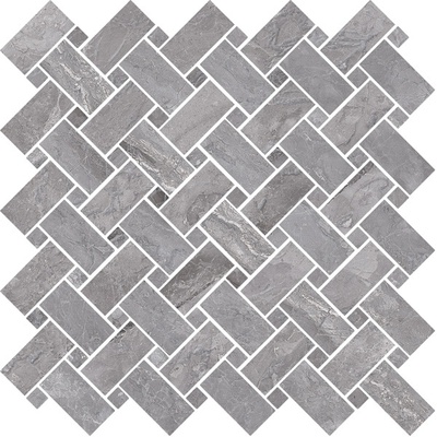 Мозаика Cerdomus 78081 Supreme Mosaico Kadi Grey Lev. 30x30 серая лаппатированная под камень, чип разноформатный